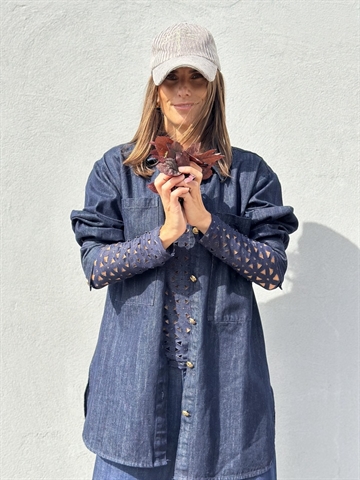 GASPAR Stockholm Denim Shirt 2510317 Skjorte Dark Blue